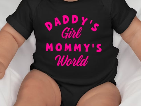 Daddy's girl Mommy's world Onesie