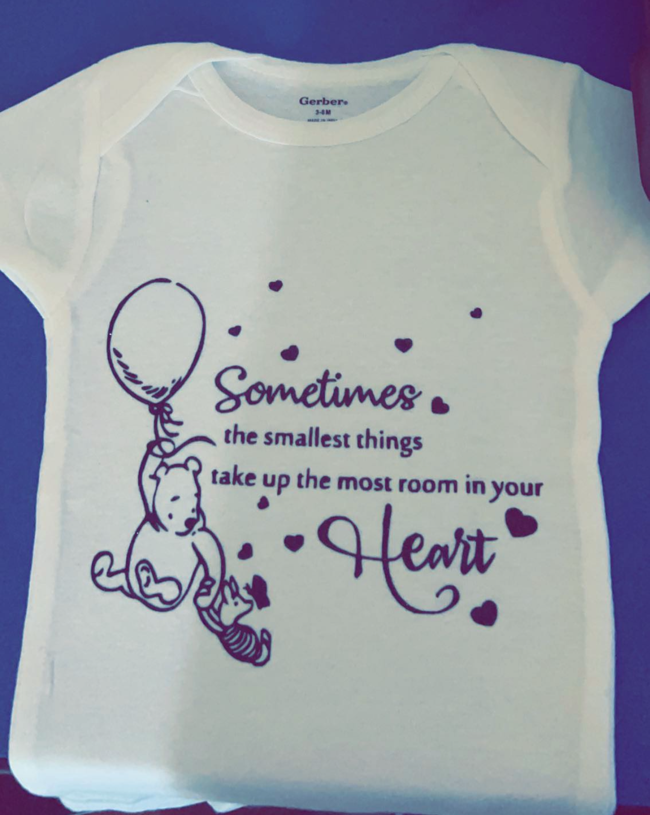 Quote from Winnie the Pooh - baby onesie